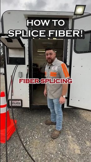 HOW TO SPLICE FIBER! #fiber #jobs