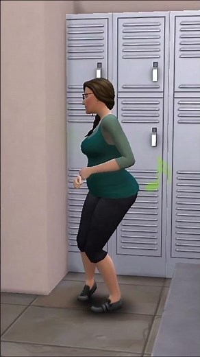 She farts in the locker room #gameplay #thesims4 #farts #fartsarefunny