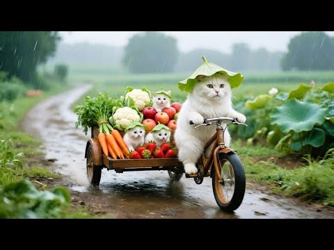 Hardworking Mom Cat Struggles to Feed Her Kitten & Gently Puts Baby Sleep | Heartwarming Cat Story