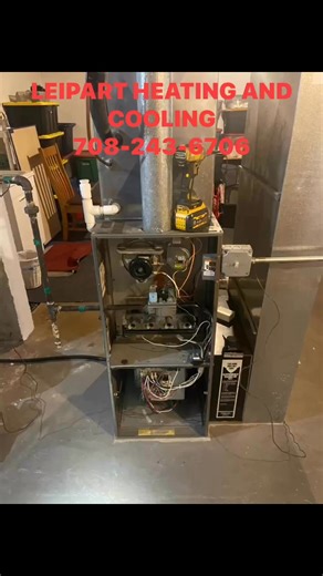 #Goodman 7 cracks on a 30 year old carrier heat exchanger. This family is safe and sound for the holidays and years to come. All new furnaces come with a 10year parts warranty. Call us today for your safety inspection on your furnace. 708-243-6706. | Leipart Heating & Cooling