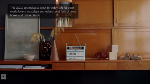 LEGO Icons Retro Radio Building Set for Adults - Home Decor for Bedroom or Desk with Vintage Aesthetic, Sound Effects, & Smart Phone Integration - Birthday Gifts for Men & Women - 10334