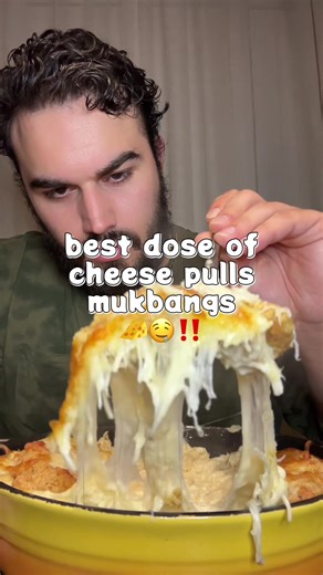 mukbang but make it only cheese pulls 😍 , this is literally heaven for me 🤤 #mukbang #cheesepull #cheesy #foodie #asmreating