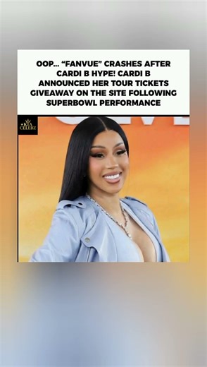Cardib Breaks Fanvue?! Site Crashes Seconds After Super Bowl Giveaway Announcement.#shorts