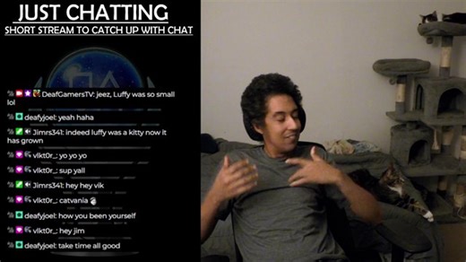 Short stream to catch up with chat