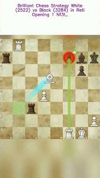Brilliant Chess Strategy White 2522 vs Black 3284 in Reti Opening 1 Nf3!