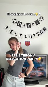 Just wait to see his reaction 😭💀 @Harvey #PremierLeague #relegation #westham #boyfriend #funnyreaction