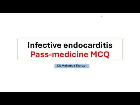 Cardiology MRCP - Infective endocarditis Pass-medicine MCQ