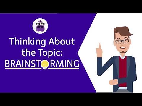 Thinking About the Topic: Brainstorming