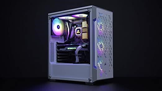 Corsair iCUE 220T RGB Airflow, Tempered Glass Mid-Tower ATX Smart Gaming Case, Black