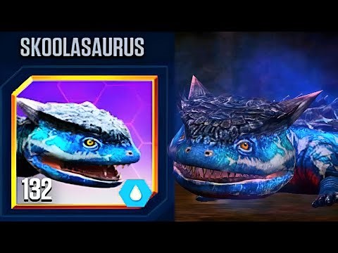 NEW SKOOLASAURUS SUPER LEVEL 132 | JURASSIC WORLD THE GAME