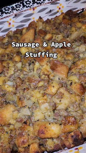 Sausage and Apple Stuffing Recipe for Holiday Meals