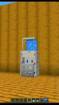 How to make water dispenser in minecraft #minecraft #minecraftbuilding #shorts