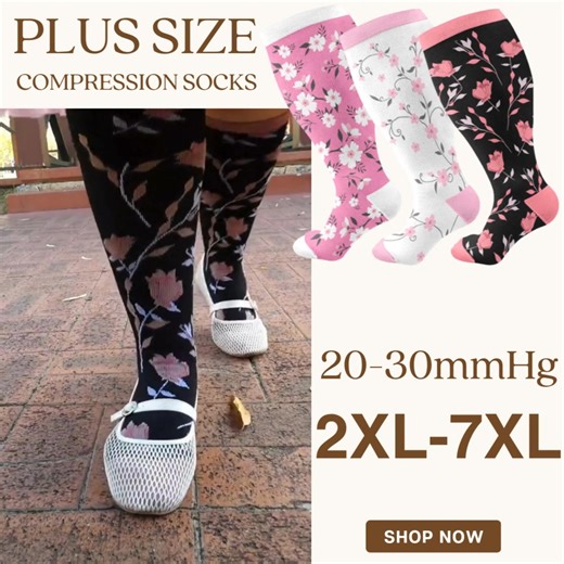 Do your legs feel painful, heavy, or swollen? Our compression socks deliver effective symptom relief while improving your leg health! EFFECTIVE SUPPORT (20-30mmHg): ✅ BOOSTS BLOOD CIRCULATION - Fights fluid buildup & fatigue ✅ REDUCES SWELLING & DISCOMFORT - Targets aching, heavy legs ✅ PREVENTS VARICOSE VEINS & EDEMA - Clinically proven compression ✅ ALL-DAY COMFORT - Lightweight support for legs & feet SART DESIGN FEATURES: • Graduated compression • Easy on/off for all mobility levels • Breath