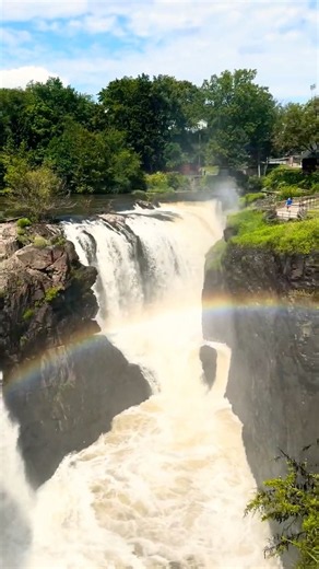 A rainbow at Paterson Great Falls National Historical Park