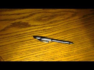 How to put a pen on a table