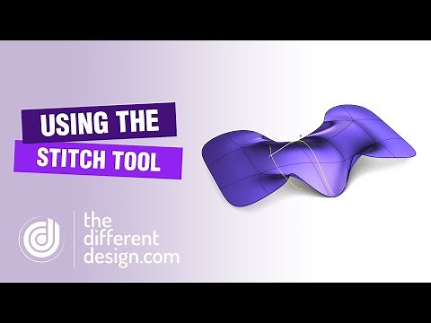 How to use the Stitch tool in Sub D for Rhino
