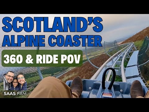 Scotland's ALPINE COASTER Visit | 360 and Ride POV | Midlothian Snowsports | Hillend Edinburgh