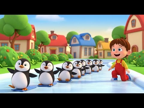 Learn Colors with Playful Penguins 🐧💙 | Colors & Animal Learning Song for Kids ✨🎶