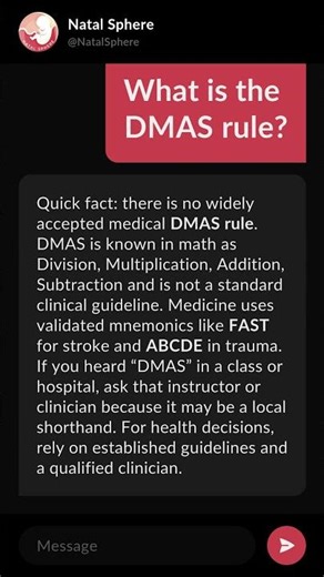 What is the DMAS rule?