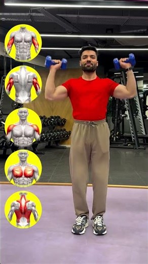 Exercício para todos os grupos musculares! Faça isso para ter parte superior definida e forte!#gym