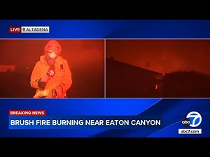 Eaton Fire: Embers fly as extreme winds force evacuations in Altadena area