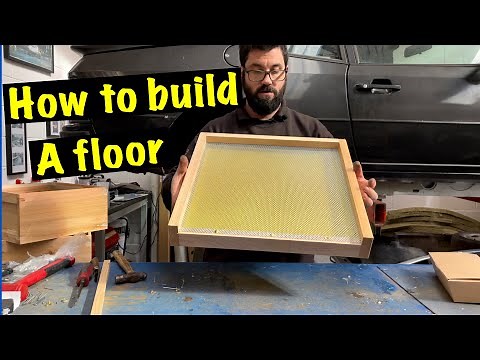 How to build a National beehive floor - Beekeeping basics