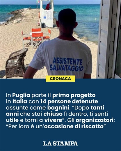 Mancano i BAGNINI, arrivano le persone DETENUTE. “AIUTIAMO GLI ALTRI e torniamo a vivere”