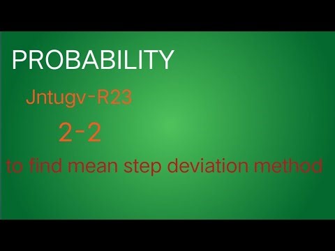 Grouped data to find mean step deviation method