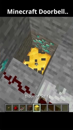 This Minecraft Doorbell Sounds Amazing 💎🔔 #shortsminecraft #mctutorial #doorbell #minecraft