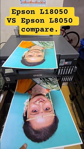 Epson L18050 VS Epson L8050 Printer Comparison: 12x18 Photo, A4 Photo, and PVC Card Waterproof Pr...