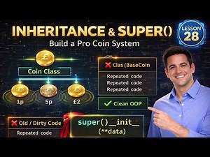 Python OOP Inheritance & Super() Explained: Build a Coin System | Python Tutorial #28