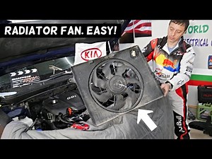 KIA OPTIMA RADIATOR FAN REPLACEMENT REMOVAL
