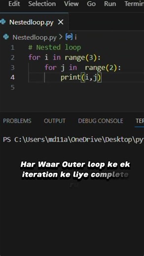 Nested Loops in Python – Ek Indentation Galat aur Logic Fail 😵 | Beginners Mistake