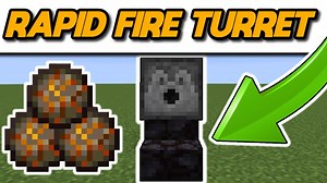 Minecraft Rapid Fire Turret Tutorial (Java & Bedrock) #Shorts