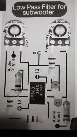 Low pass Filter for subwoofer#amplifier technique
