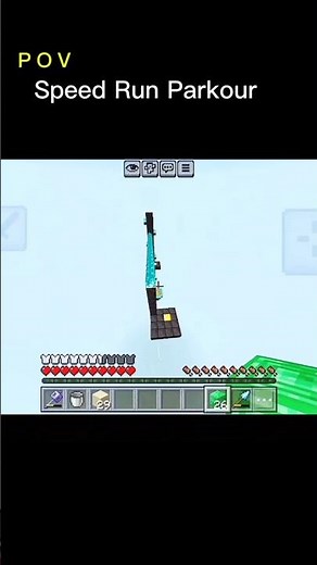 My Speedrun Parkour 🤩 in Minecraft Bedrock Edition ।