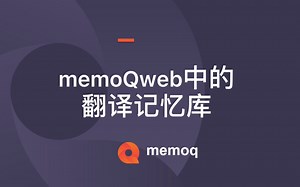 memoQweb中的翻译记忆库