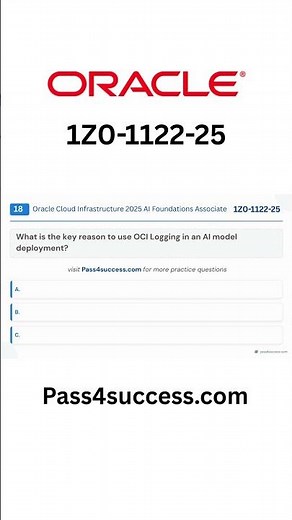 Oracle 1Z0-1122-25 free practice questions: Oracle Cloud Infrastructure AI certification 2025 MCQs