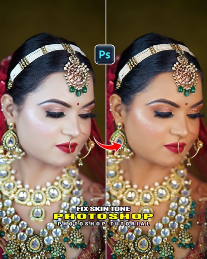 107K views · 1K reactions | Master in Photoshop | Fix skin tone in Photoshop Photoshop Tutorial Everyday New Video #highlights #everyone #follow #trendingvideo #photoshop #tutorial #photography | Smart Graphic Trick | Facebook