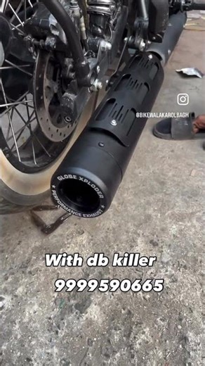 Goan classic globe xploder performance exhaust installed 9999590665