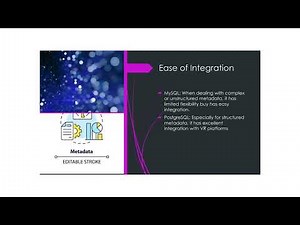 Evaluating Performance of Different Database Systems for VR Metadata Retrieval