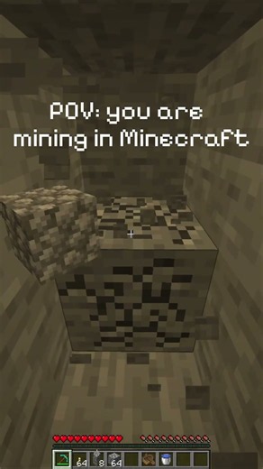 POV: Your first time mining in Minecraft #minecraft #shorts