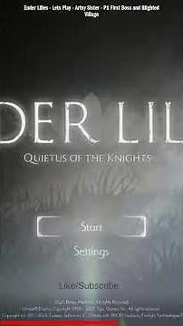 Ender Lilies Gameplay - Artsy Sister Conquers First Boss & Explores Blighted Village #Gaming