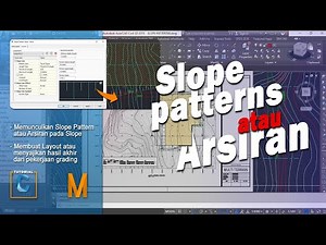 Creating slope shading in civil 3d | create slope patterns in autocad civil 3d