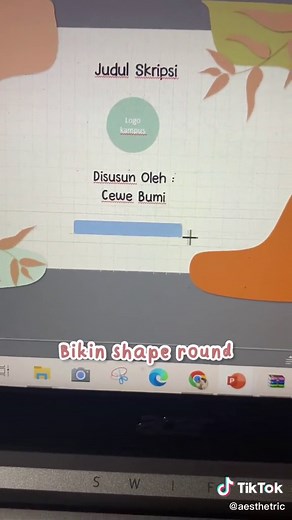 Tutorial Membuat Cover PowerPoint Cewek Bumi dengan Template PPT Atrik