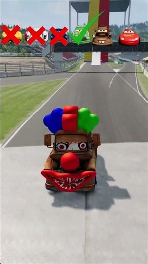 Big Walls VS Pixar Cars🚀#beamngdrive #shortsvideos