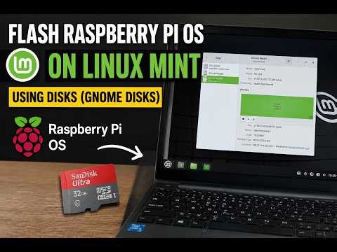 How to Flash Raspberry Pi OS to an SD Card on Linux Mint Using Disks (2026)