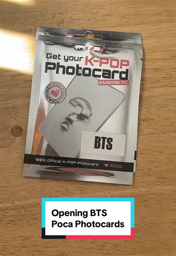 Opening BTS Photocards: Poca Photocard Unboxing