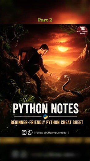 🫣Complete Python notes for CSE students. Download link in comment.#python #pythonforbeginners #cse