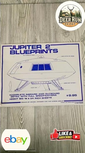 Lost in Space Jupiter 2 Blueprints Set of 8 18x24". https://ebay.us/m/mwjany #lostinspace #ebay